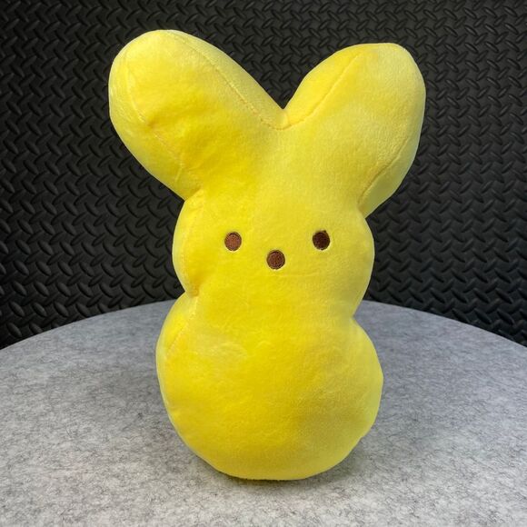 Peeps Yellow Bunny Plush‎ 11" Easter Kids Stuffed Animal - Picture 1 of 3